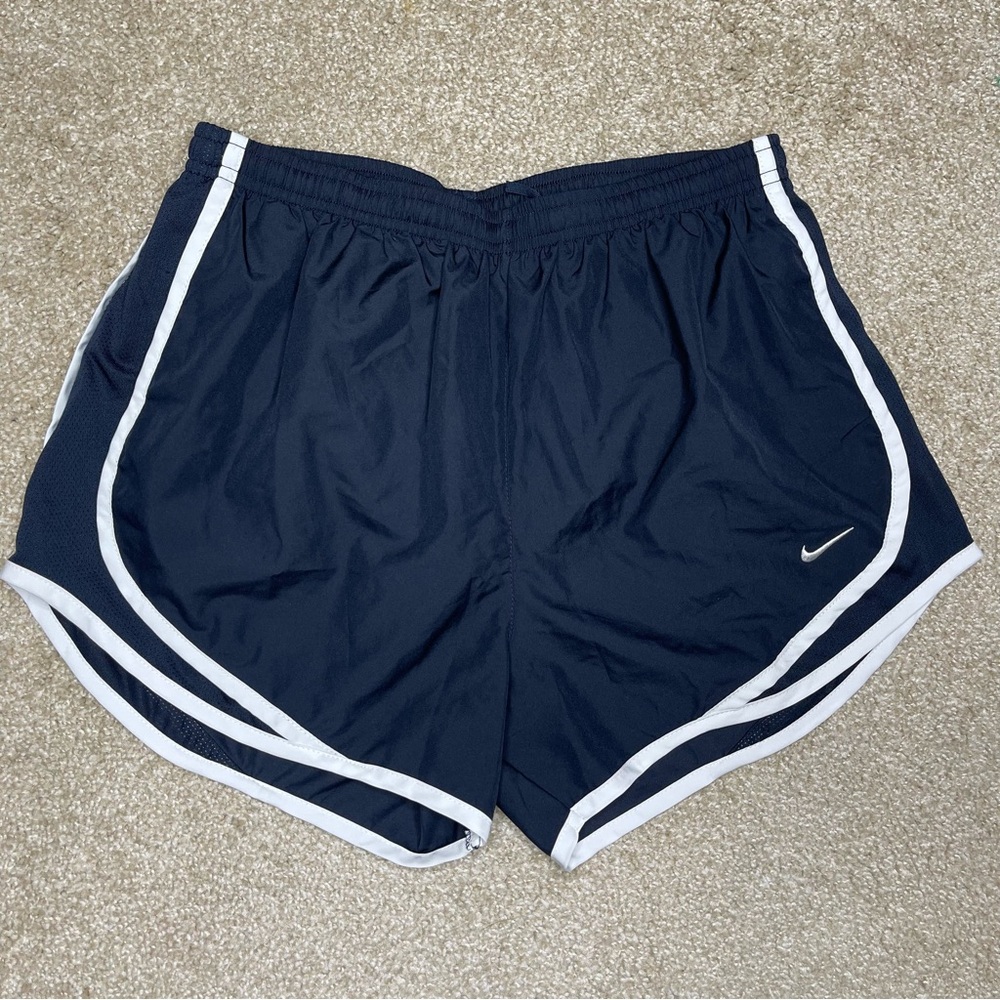 Women's Nike Dri-Fit Athletic Running Shorts (Navy Blue) Size Medium